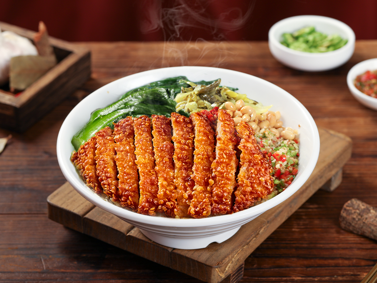 雪花鸡扒饭