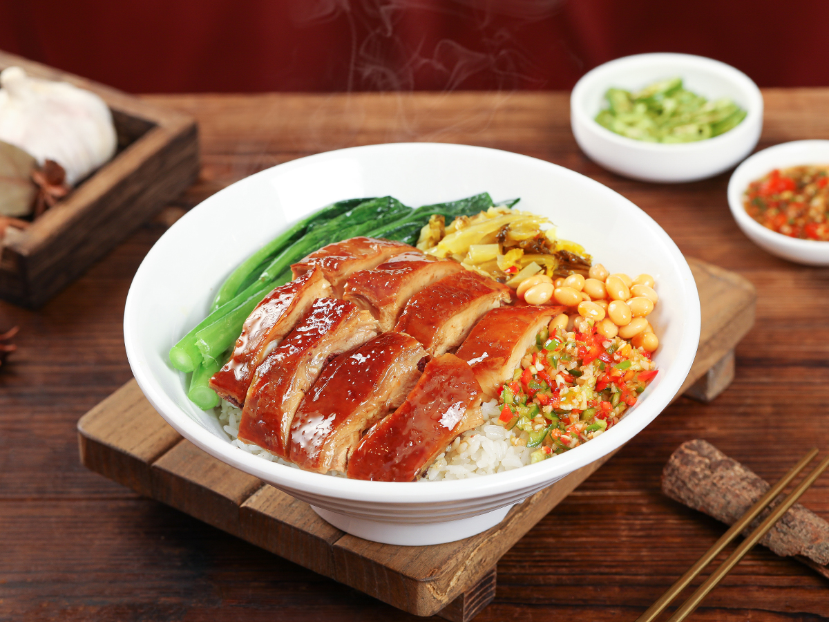 玫瑰豉油鸡饭